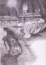 Fair Juliet that with angels dost remain, illustration from Romeo and Juliet