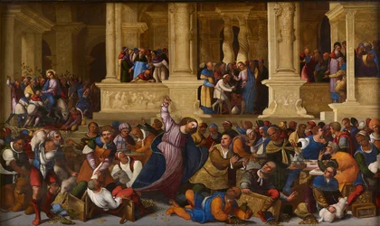 Christ ejecting the Money Changers from the Temple