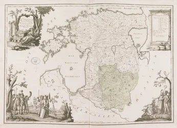 General map of Estonia and Latvia. Atlas de la Livonie, 1798