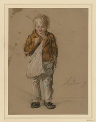 Beggar Boy with Bag
