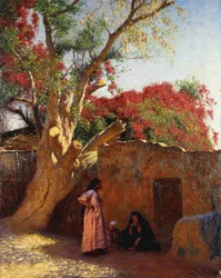 An Arab Family Outside a Village