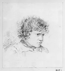 Portrait of a Boy Facing Right