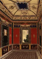 The Pompeian Room painted by Augustine Aglio (1777-1857) from 