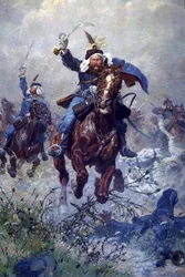 Colonel Maximilian Ritter von Rodakowski and the 13th Uhlans in the Battle of Custoza in 1866, 1908