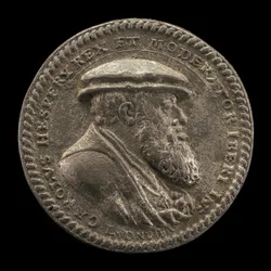 Charles V, 1500-1558, King of Spain 1516-1556, Holy Roman Emperor 1519 [obverse], 1542
