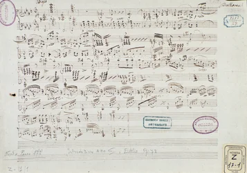 Page of Musical Score of 