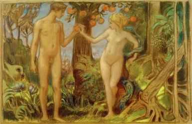Adam and Eve at the Tree of Knowledge