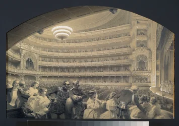 The Auditorium of the Imperial Bolshoi Kamenny Theatre, Saint Petersburg