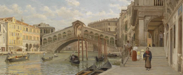 View of the Rialto Bridge, Venice