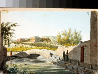 View of Villa Saluzzo Bombrini in the District Albaro, Genoa