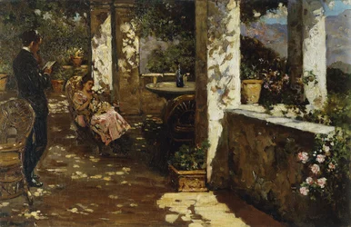 Resting on the Terrace