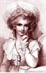 Marie Cosway, English Italian Painter. Engraving by Luigi Schiavonetti
