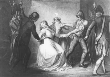 Élisabeth of France leaving the Conciergerie