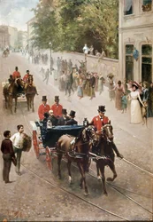 The King of Italy Umberto I of Savoy in Monza