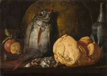 Still Life with Fish, Bread, and Kettle, c1772