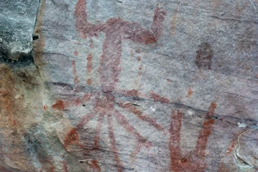 Pictography, Faical, San Ignacio, Cajamarca, Peru, 2015