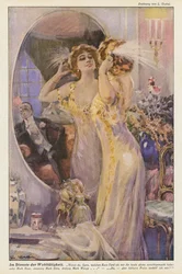 Woman Looking in the Mirror