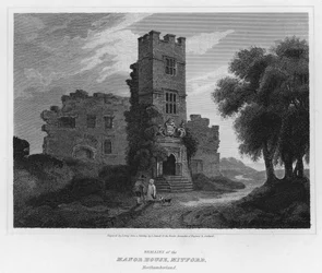 Remains of the Manor House, Mitford, Northumberland