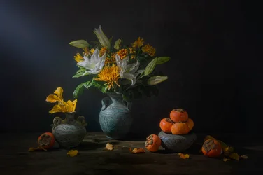 Autumn Blooms and Fruit
