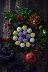 Autumn Mooncakes Pomegranates