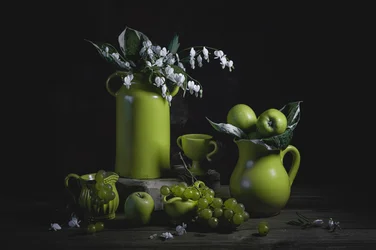 Elegant Green Still Life
