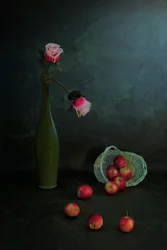 Moody Roses and Apples