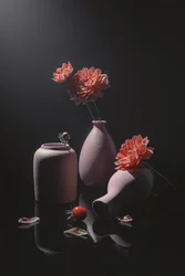 Quiet Pink Floral Still Life