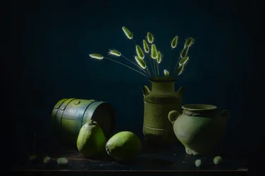 Rustic Green Still Life
