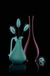 Vases with Bunny Tails