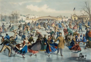 Central Park, Winter - The Skating Pond