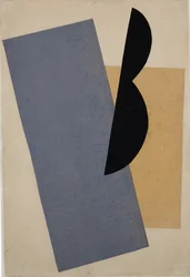 Composition Blue-Yellow-Black
