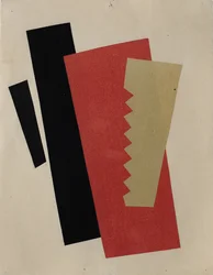 Composition Red-Black-Gold