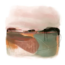 Serene Abstract Landscape