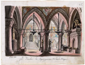 Set Design for the Opera Ernani by Giuseppe Verdi