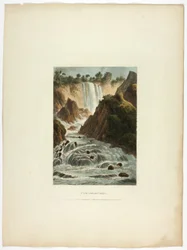 Cascade of Terni, plate fourteen from the Ruins of Rome