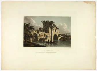 Ponte Nomentano, plate twenty-seven from Ruins of Rome