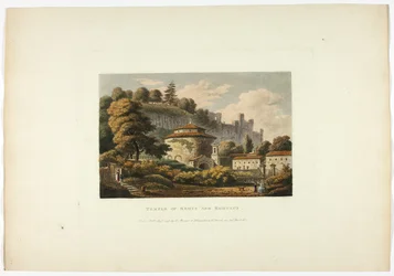 Temple of Remus and Romulus, plate sixteen from the Ruins of Rome