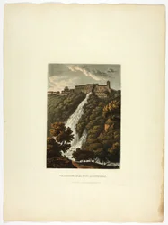 The Cascatelle and Stables of Maecenas, plate thirty-three from the Ruins of Rome