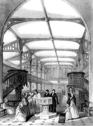 Choir of St Martins Church, Dorking, Surrey, 19th century.
