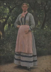 Young Girl in a Garden