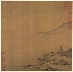 Landscape with Flying Geese, mid-1200s