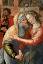 Adoration of the Magi, Triptych, Left Panel (detail)