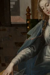 Adoration of the Magi, Triptych, Right Panel Back Part (detail)