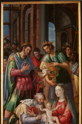 Adoration of the Magi, Triptych, Right Panel, (Detail)