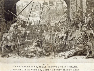 The Conquest of Tunis in 1535, Plate 7 from 