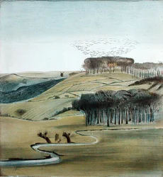 Landscape with Flock of Rooks
