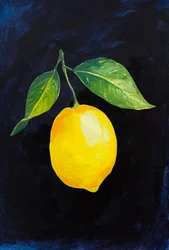 Vibrant Lemon Branch