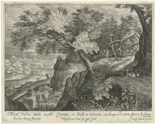 Elijah Resting on a Rock by the Brook Kerith
