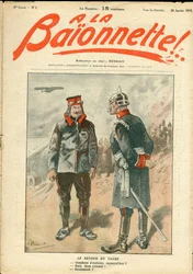 Cover of La Baionnette, Satirical in Colors
