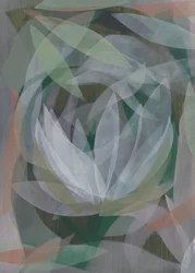 Abstract Lotus Flower